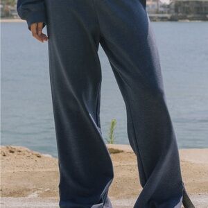 Daily Drills Navy Wide Leg Pants